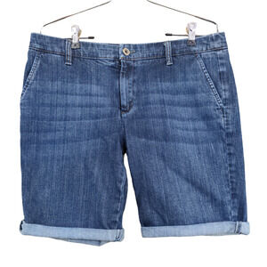 Liz Clairborne Womens Classic Jean Shorts Blue Size 6 Denim Pockets